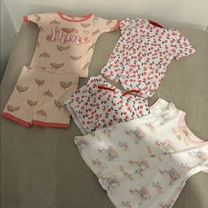 Angels Kids Pajama Set - Pink and White